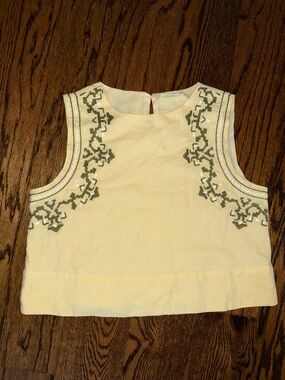 Julia amory embroidered slim top